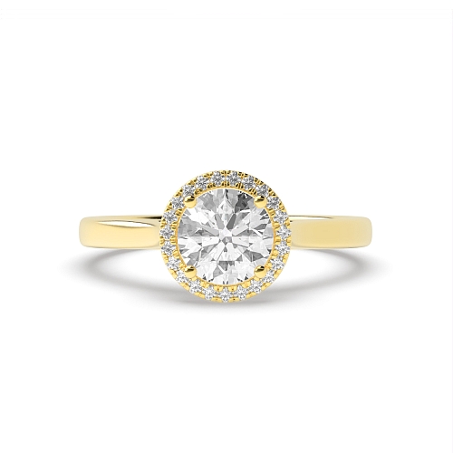 Yellow Gold High set Engagement Rings