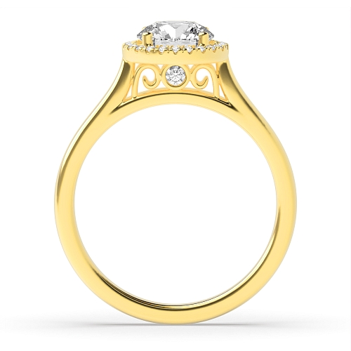 Yellow Gold High set Engagement Rings