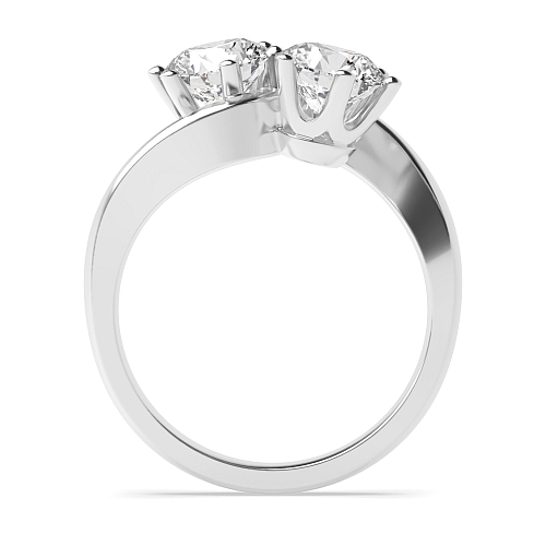 6 Prong Round Twisted Moissanite Engagement Rings