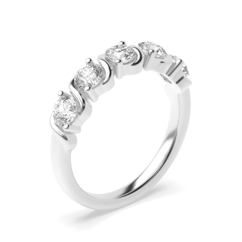 prong setting a timeless round brilliant cut diamond eternity ring