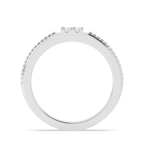 4 Prong Round Perfectly cradles Diamond Rings