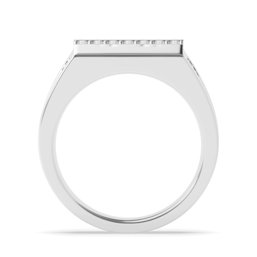 Pave Setting Round Tide Diamond Rings