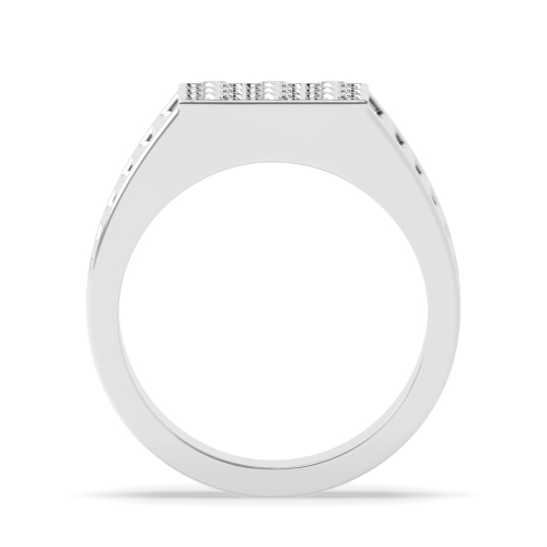 Pave Setting Round Phase Diamond Rings