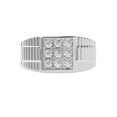 4 Prong Round striking Diamond Rings