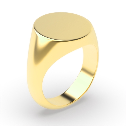 Yellow Gold Starecho Plain Ring Wedding Rings & Bands