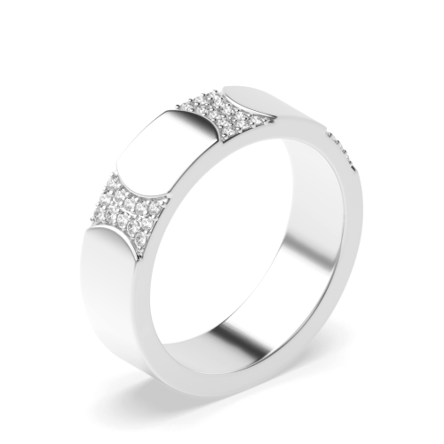 Buy Prong Setting Round Shape Mens Diamonds Ring - Abelini