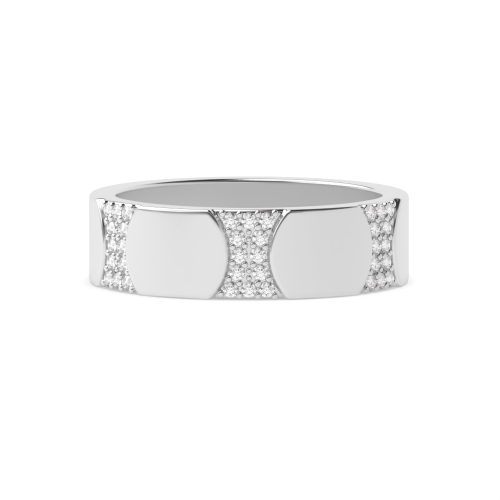 Pave Setting Round Infiniteglow Diamond Rings