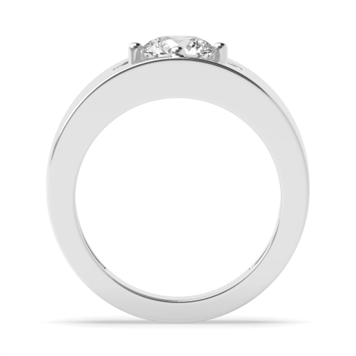 4 Prong Round Row Diamond Rings