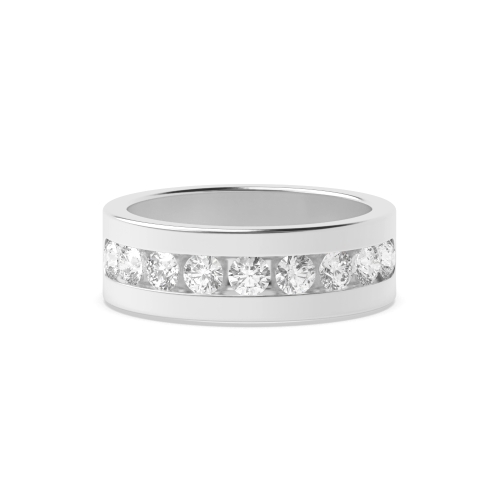 Channel Setting Round Reverie Half Eternity Engagement Rings