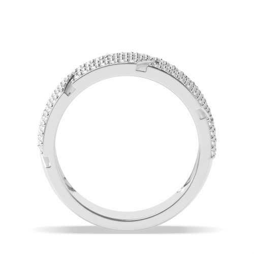 4 Prong Round Geometric Engagement Rings