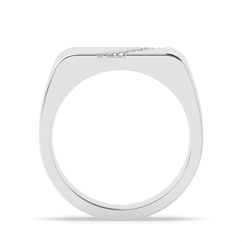 Pave Setting Round Lustrousglint Unique Men's Wedding Bands Diamond Rings