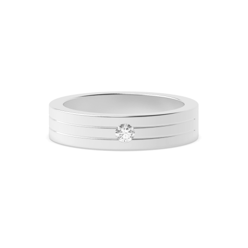 Bezel Setting Round Myst Diamond Rings