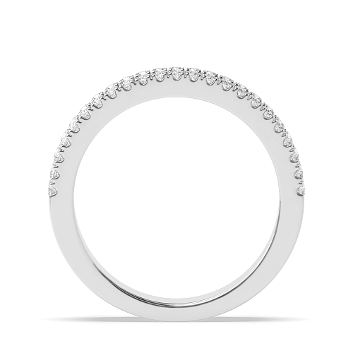 Channel Setting Round/Baguette Unique Moissanite Eternity Diamond Rings