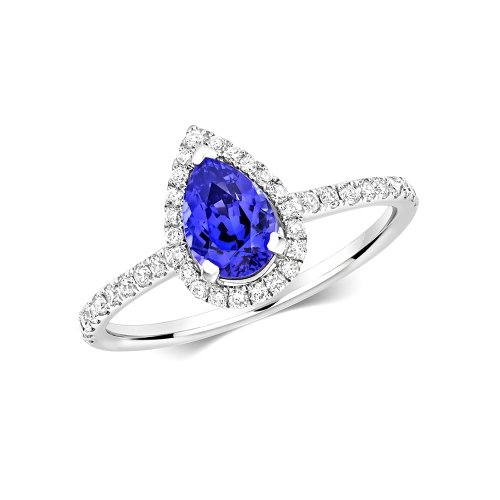 Prong Pear Dreamlike Naturally Mined Diamond Gemstone Engagement Rings