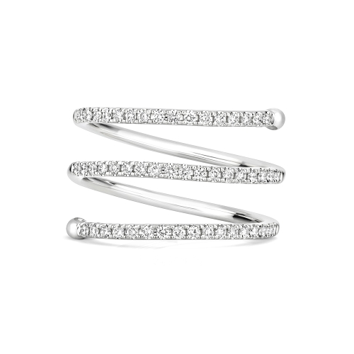 4 Prong Round Couture Eternity Diamond Rings