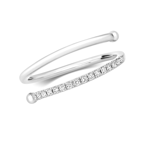4 Prong Round Tristone orbit Eternity Engagement Rings