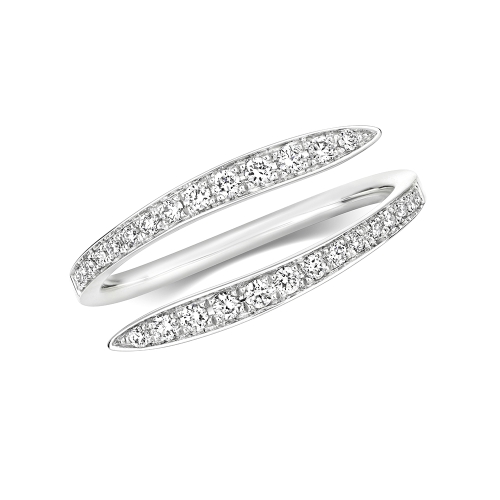 4 Prong Round Promise echo Eternity Engagement Rings