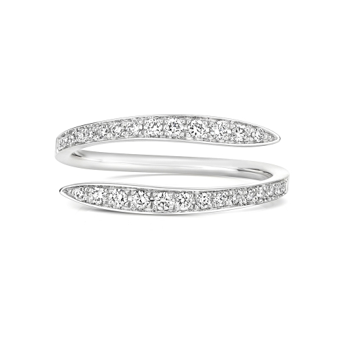 4 Prong Round Promise echo Eternity Engagement Rings