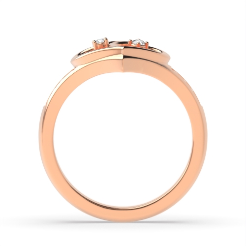 4 Prong Round Rose Gold Illumine Engagement Rings