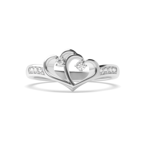 4 Prong Round Illumine Moissanite Engagement Rings