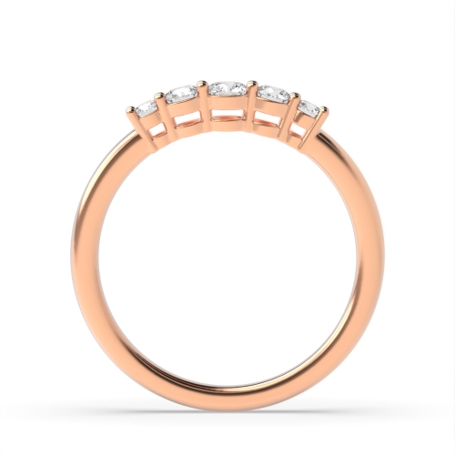 4 Prong Round Rose Gold Radiancepulse Diamond Rings