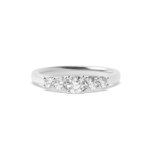 4 Prong Round Whisperstream Moissanite Diamond Rings