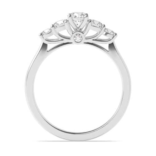 4 Prong Round Whisperstream Moissanite Diamond Rings