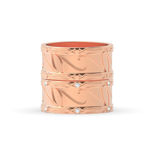 4 Prong Round Rose Gold Couple engagement Couples Engagement Rings