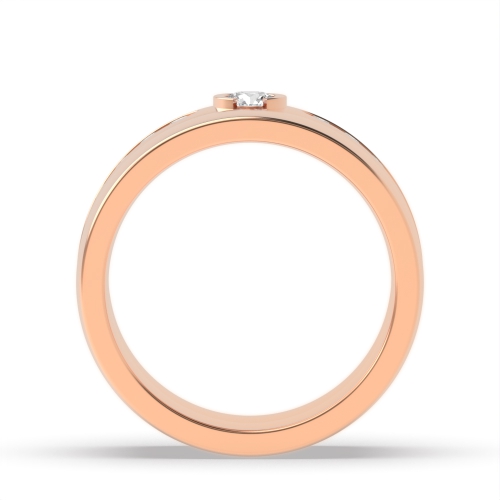 4 Prong Round Rose Gold Myst Engagement Rings