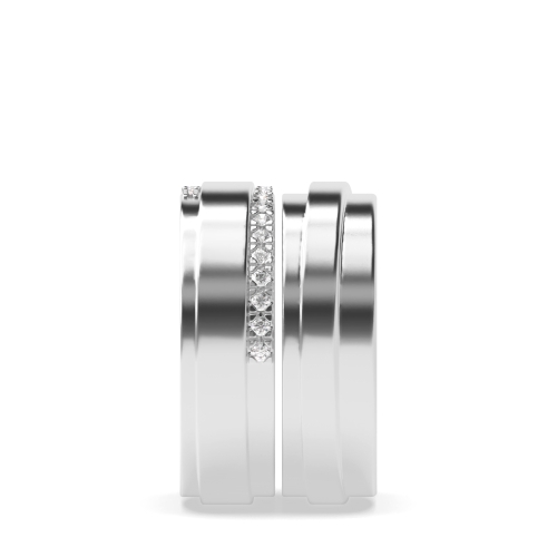 4 Prong Round StarHalfway Couples Diamond Ring