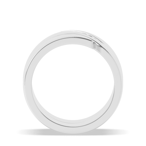 Channel Setting Round couple Couples Engagement Ring