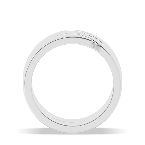 Channel Setting Round Couple tension set Naturally Mined Diamond Engagement Rings