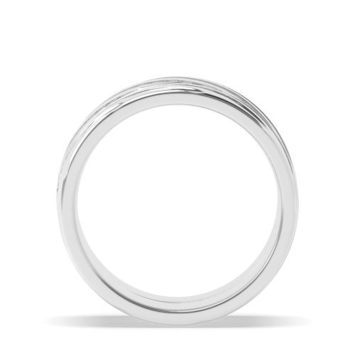 Channel Setting Round White Gold Couple Couples Diamond Rings