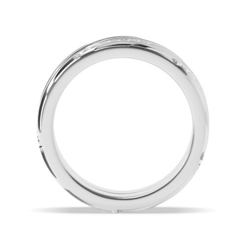 4 Prong Round Full Eternity Engagement Ring