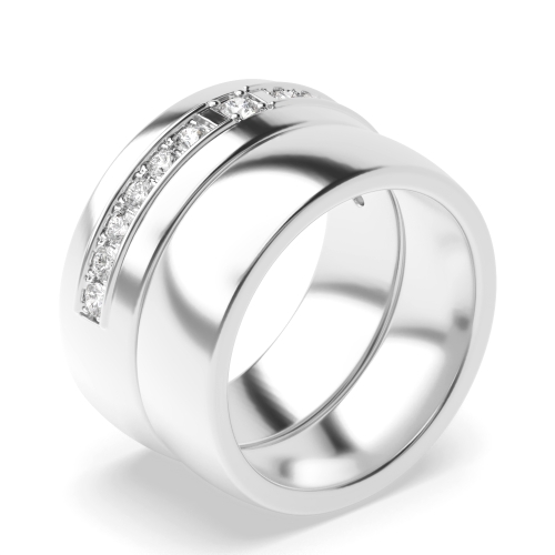 4 Prong Round Divine Couples Engagement Rings