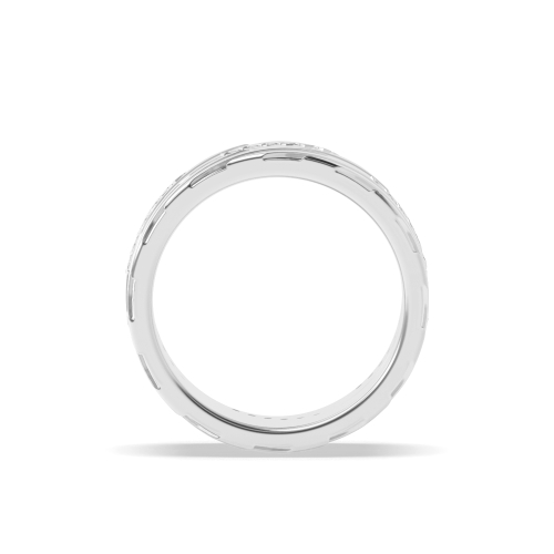 Pave Setting Round Couple zig zag diamond Couples Engagement Rings