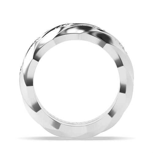 Pave Setting Round Unique couple Couples Engagement Rings