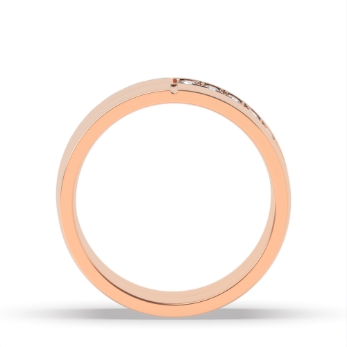 4 Prong Round Rose Gold Glow Couples Engagement Rings