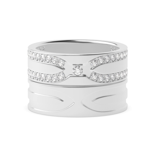 4 Prong Round Couple Couples Engagement Rings