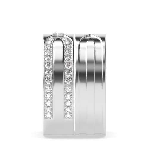 4 Prong Round Couple Couples Engagement Rings