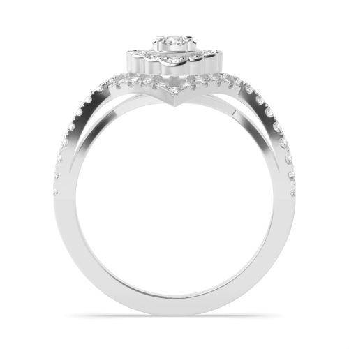 4 Prong Round Auraglimmer Engagement Rings