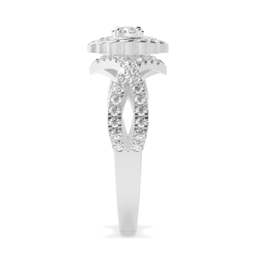 4 Prong Round Auraglimmer Engagement Rings