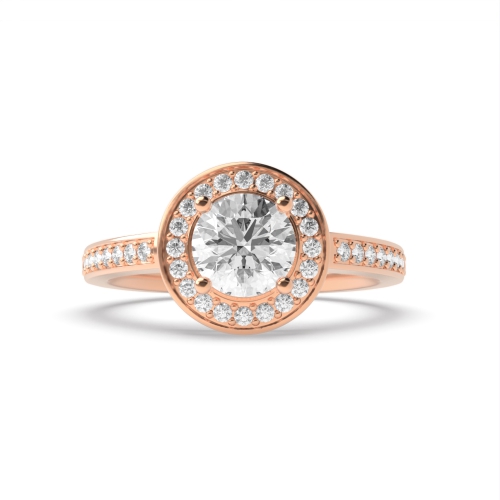 4 Prong Round Rose Gold Whisperside Engagement Rings