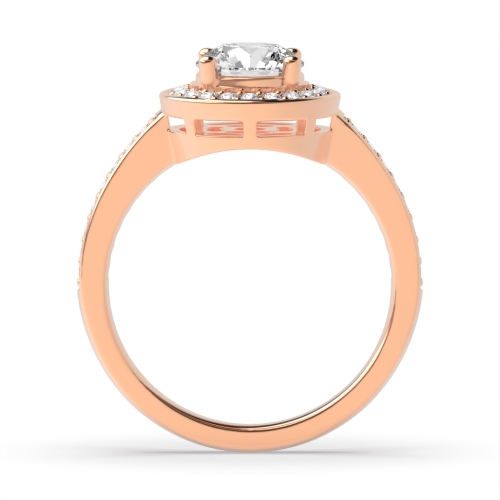 4 Prong Round Rose Gold Whisperside Engagement Rings