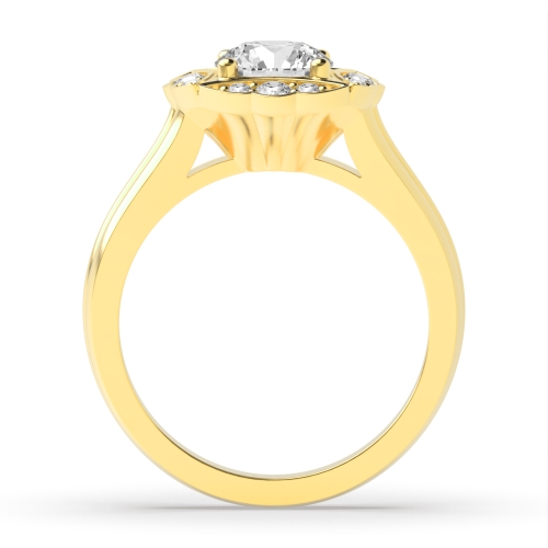4 Prong Round Yellow Gold Iconic Engagement Rings