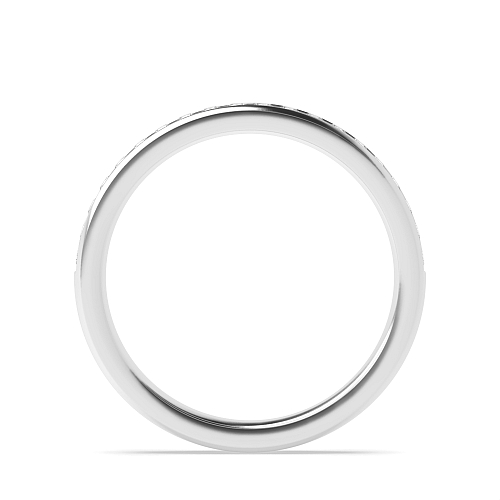 Channel Setting Round Monogemsix Naturally Mined Diamond Eternity Wedding Rings & Bands