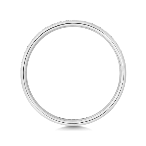 Channel Setting Round Prized Naturally Mined Diamond Eternity Engagement Rings
