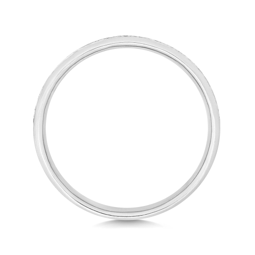 Channel Setting Round Poised Eternity Engagement Rings