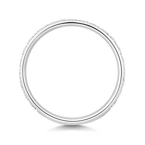 4 Prong Round Whisperaurahalf Half Eternity Engagement Rings