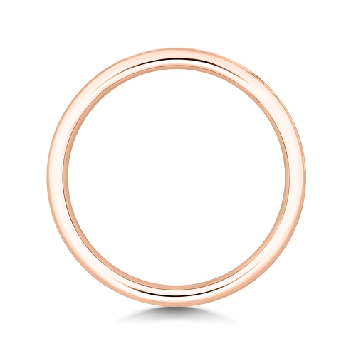 Channel Setting Round Rose Gold Radiantwhisper Eternity Diamond Rings
